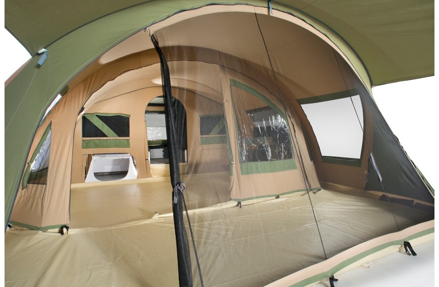 Façade moustiquaire caravane pliante Chamonix CABANON protection insectes et aération