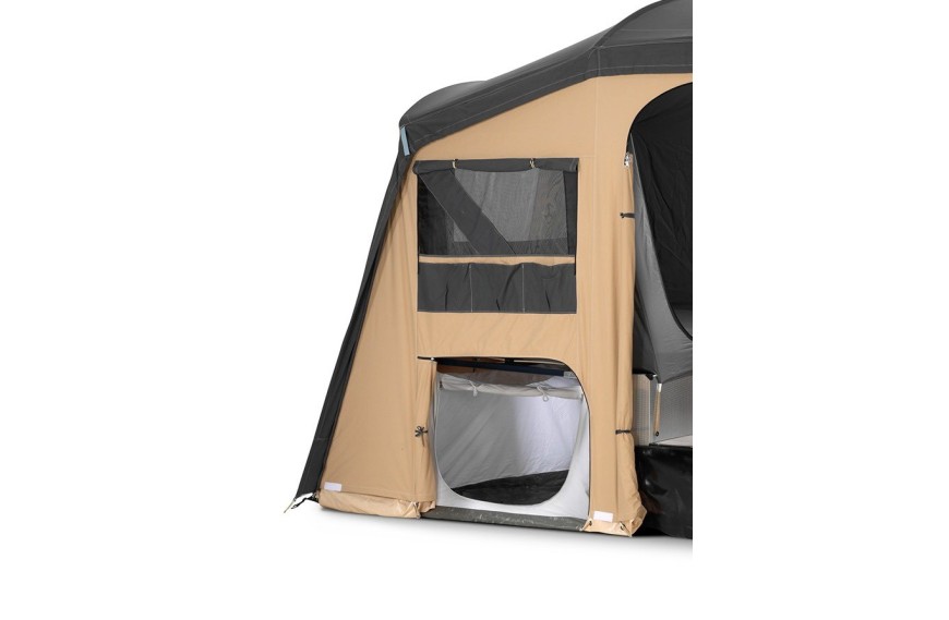 Chambre sous plateau pour caravane pliante Cabanon en coton respirant pour espace nuit supplémentaire confortable