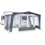 Auvent de caravane surbaissée HONFLEUR 310/340 TRIGANO installé sur caravane en camping