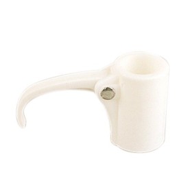 Bague de parasol 25 mm CAO en plastique blanc pour réparation et maintien mât parasol