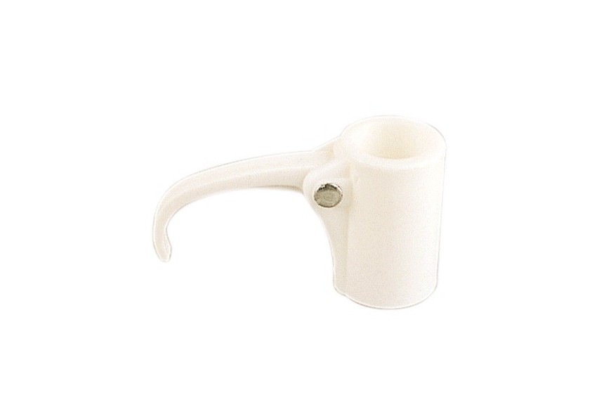 Bague de parasol 25 mm CAO en plastique blanc pour réparation et maintien mât parasol
