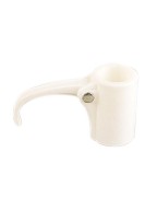 Bague de parasol 25 mm CAO en plastique blanc pour réparation et maintien mât parasol