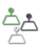 Porte-serviette à ventouse EUROTRAIL vert, fixation sans perçage pour salle de bain ou cuisine