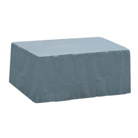 Housse de table Eurotrail 195 x 110 gris, respirante, imperméable et anti-UV pour mobilier extérieur