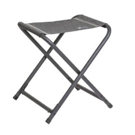 Tabouret pliant PACIFIC Gris BARDANI en aluminium et textilène pour camping