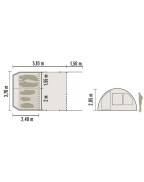 Tente de camping AWAYA 370 / 5 places - CABANON