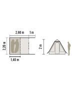 Tente de camping NOUMÉA / 2 places - CABANON