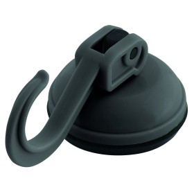 Crochet tout usage EUROTRAIL avec ventouse pour fixation intérieure sans perçage, charge 2 kg