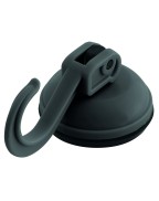 Crochet tout usage EUROTRAIL avec ventouse pour fixation intérieure sans perçage, charge 2 kg