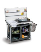 Porte réchaud camping Kampa Dometic Chieftain avec meuble cuisine pliant