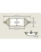 Hamac à barres double Colada LA SIESTA