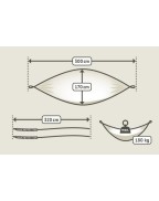 hamac simple de voyage Colibri 3.0 LA SIESTA en nylon ultraléger