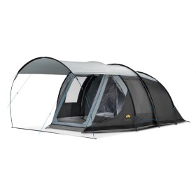 Tente de camping Blackhawk 300 Deluxe SAFARICA 4 places avec auvent zippé et revêtement DarkSleep