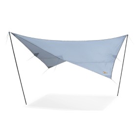 Abri tarp SHADOW polyester SAFARICA 350x350 cm avec piquets acier et haubans pour camping et plein air﻿