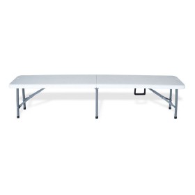 Banc pliant Gibraltar 180 x 42 cm BARDANI pour camping et extérieur, robuste et 4 places