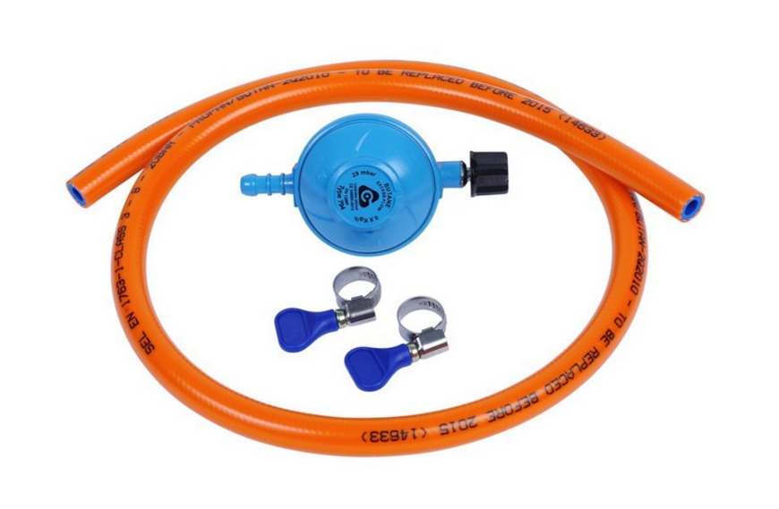 Détendeur universel pour cartouche CG CADAC avec embout tétine et tuyau 85 cm