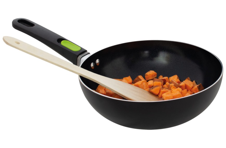 Wok en aluminium diam 28 cm Eurotrail