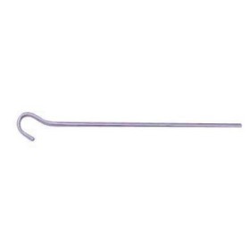 Piquet de tente fil 24 cm en acier 5 mm pour fixation bâche, filet et tente légère