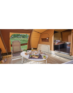 Caravane pliante Safari 2.5 Raclet spacieuse et lumineuse pour camping familial
