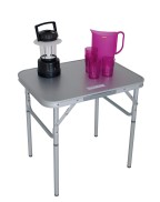 table de camping pliable 2 hauteurs SANTE EUROTRAIL en aluminium