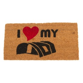 Paillasson de camping 50 x 25 cm DWS en fils de noix de coco antidérapant pour caravane et camping-car