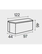 Coffre sur flèche caravane pliante RACLET luxe 240L coffre de rangement camping