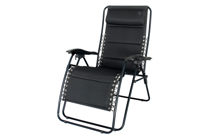 Fauteuil relax TARANTE 3D Eurotrail avec maille respirante et repose-pied automatique