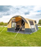 Caravane pliante CAMPLAIR S TRIGANO 4 personnes avec 2 chambres et séjour spacieux