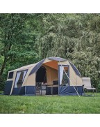 Caravane pliante CAMPLAIR S TRIGANO 4 personnes avec 2 chambres et séjour spacieux