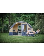 Caravane pliante CAMPLAIR S TRIGANO 4 personnes avec 2 chambres et séjour spacieux