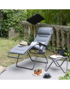 Ombrelle pour fauteuil Relax Lafuma réglable anti-UV modulable extérieur