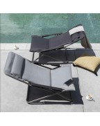 Transat TRANSABED BeComfort Lafuma Mobilier chaise longue matelassée bain de soleil extérieur