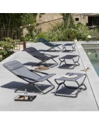 Transat TRANSABED BeComfort Lafuma Mobilier chaise longue matelassée bain de soleil extérieur