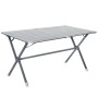 Table de camping à clayettes TRIGANO 140 x 80 cm pour 6 personnes, aluminium robuste et pieds réglables﻿