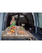 Set de 2 bancs + 1 table de camping bois flotté - TRIGANO