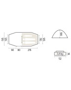 Tente de randonnée NEWBERRY 4000 Jamet TRIGANO installée en montagne﻿