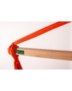 Chaise hamac DOMINGO Basic LA SIESTA en tissu Outdoor résistant, avec barre en bambou FSC, idéale pour petits espaces