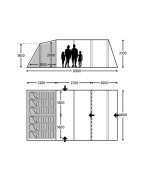 Tente Hayling 6 Poly Kampa
