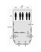 Tente ROYAL PRESTIGE 400 RSC / 5 Places - BARDANI