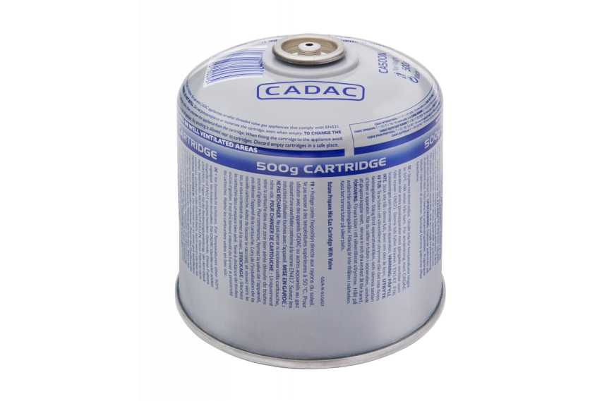 Cartouche de gaz filetée 500g CADAC EN417 pour réchaud camping et Safari Chef HP