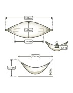 Hamac Simple Modesta 140 x 300 cm - LA SIESTA