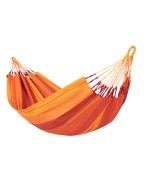 Hamac MODESTA simple 140 LA SIESTA en coton bio non-teint fabriqué en Colombie, idéal pour intérieur et extérieur