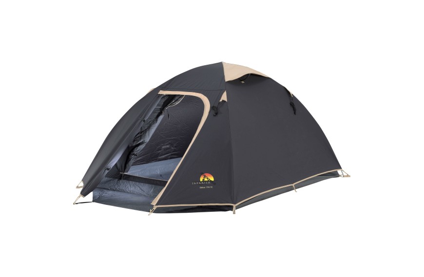 Tente de camping DAKAR 170 TC SAFARICA 2 places en polycoton avec espace de rangement avant