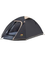 Tente de camping DAKAR 170 TC SAFARICA 2 places en polycoton avec espace de rangement avant