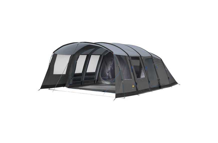 Tente gonflable INDIAN HILLS 440 AIR SAFARICA 6 places avec auvent spacieux et chambres modulables