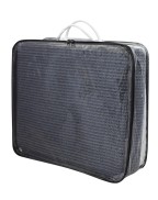 Tapis de sol vinyle EUROTRAIL 300 x 400 cm bleu et gris pour tente ou auvent, respirant et résistant aux UV