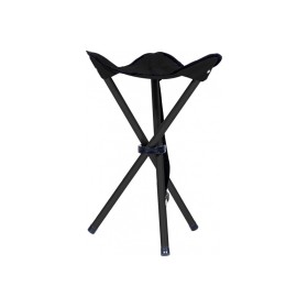 Siège pliant trépied CAO noir en acier et polyester 600D pour camping randonnée et pêche