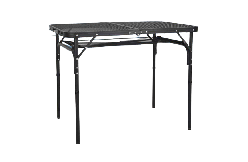 Table aluminium grillagée 90 x 60 x 70 cm / 4 places - DEFA