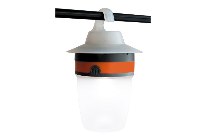 Lampe de camping LED CAP EUROTRAIL à suspendre ou poser, lumière blanche et bleue