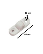 Pontet plastique blanc horizontal Umefa